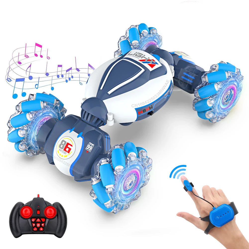 RC Stunt Car 2.4G Multifunctional Lights Remote Control Car Hand Gesture Vehicle Radio Controlled Machine Toys for Kid Gift