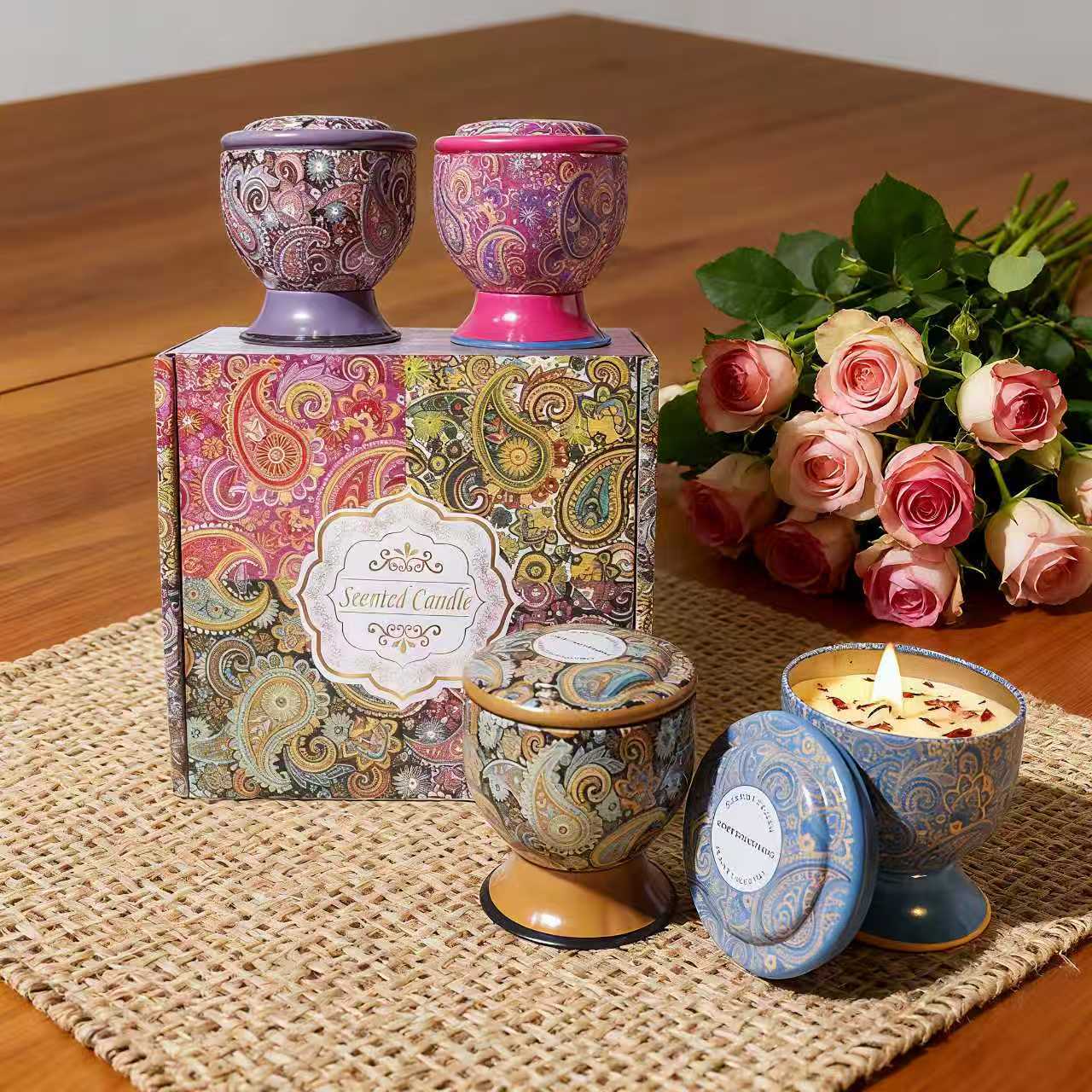 Decorative Scented Candle Set
