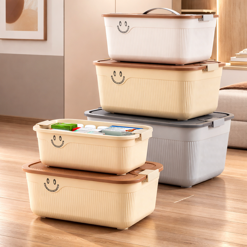 Cute Bear Design Storage Bins